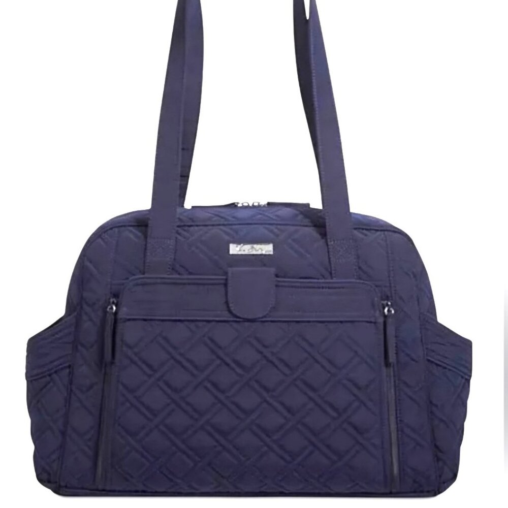 Vera Bradley NWT Lg Stroll Around Diaper Bag in Classic Navy Blue